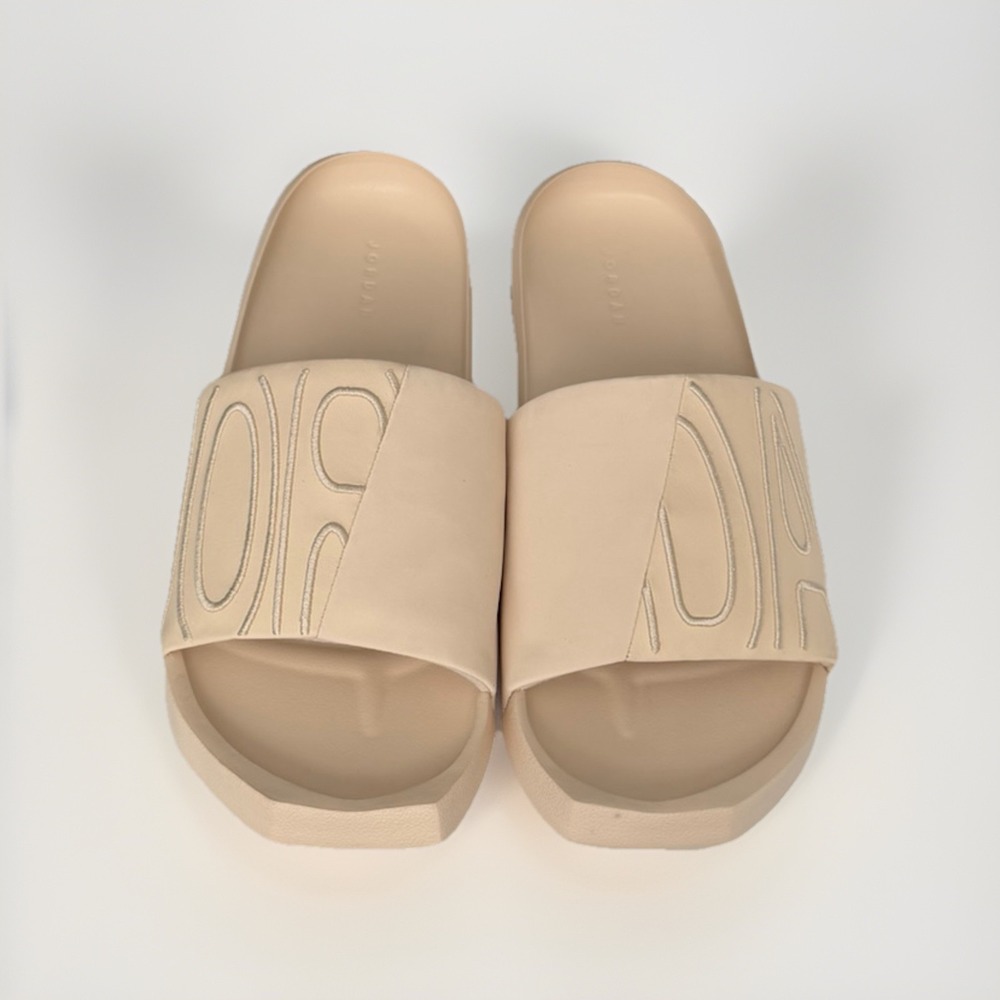 Nike Air Jordan NOLA Slides Women's Size 10 Pearl White Casual Slide Sandals